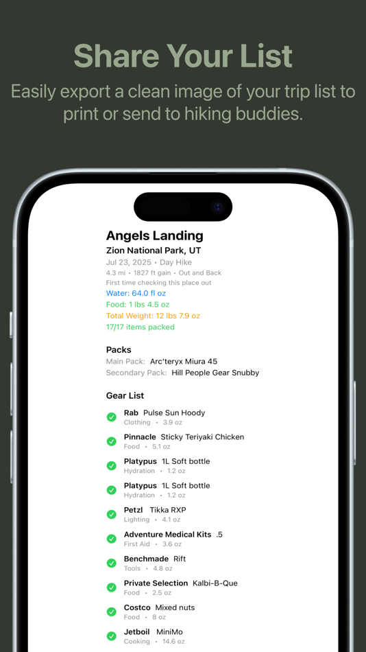 #7. Backpacking List: Checklist (iOS) 由: Daniel Lubbers