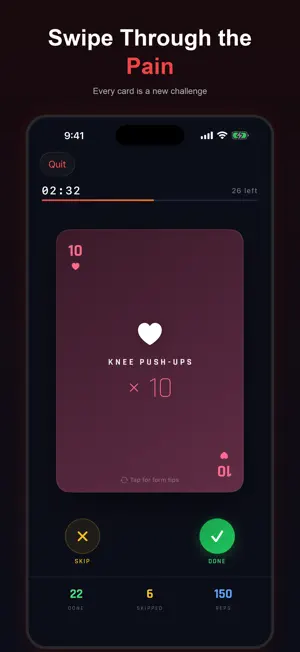 Deck of Pain: Card Workout screenshot 2