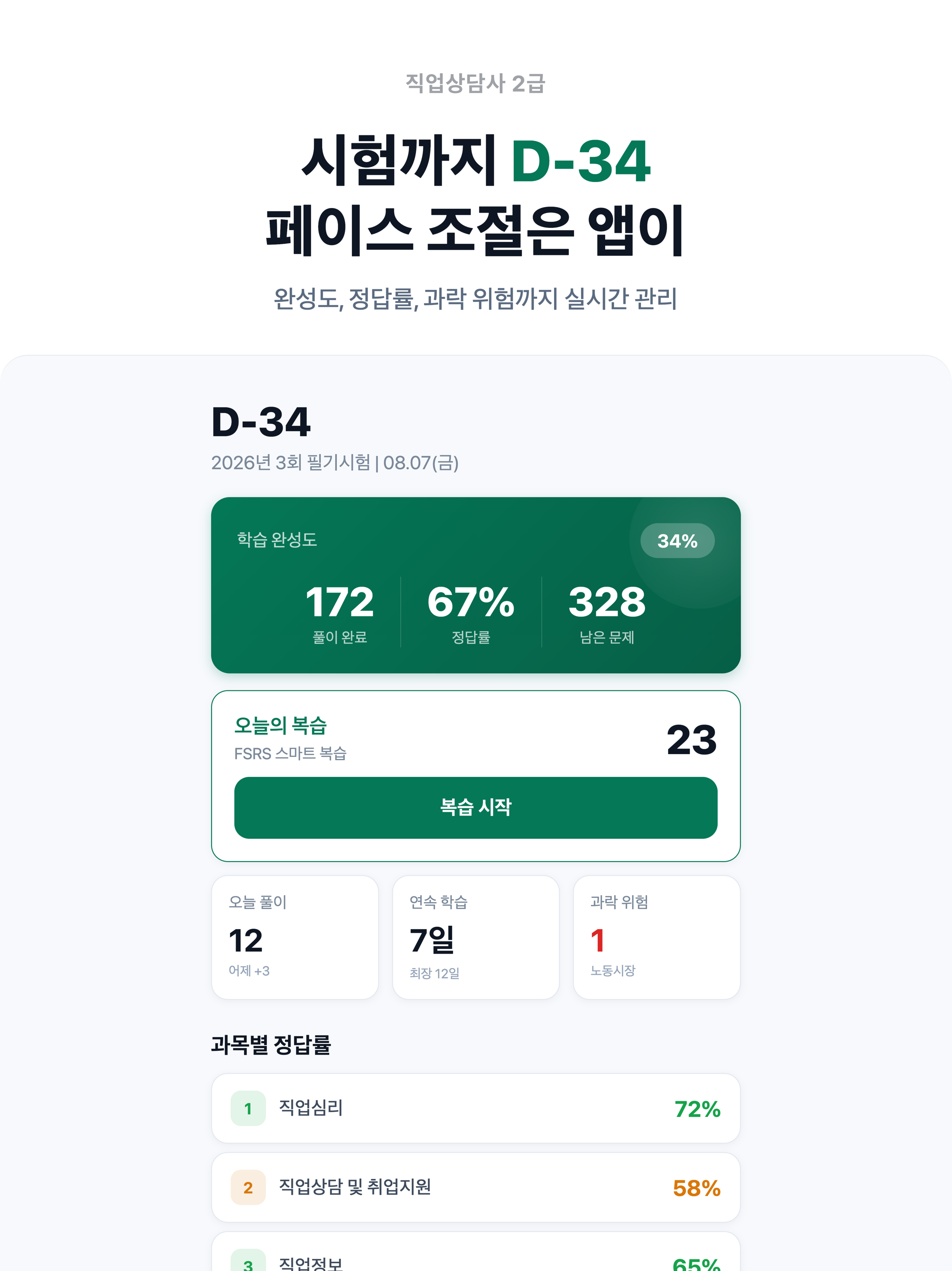 직상 - 직업상담사 2급 필기 시험 대비 screenshot 14