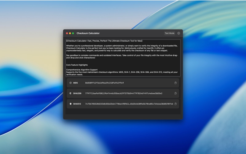 Screenshot #2 pour Calculateur de Checksum