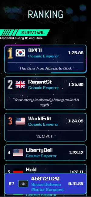 COSMO DODGE : Space Survival screenshot 4