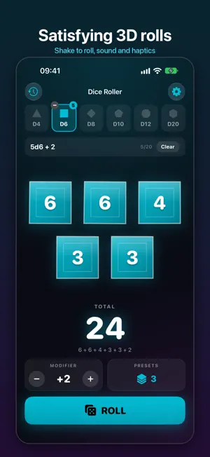 Dice Roller: D&D & RPG screenshot 2