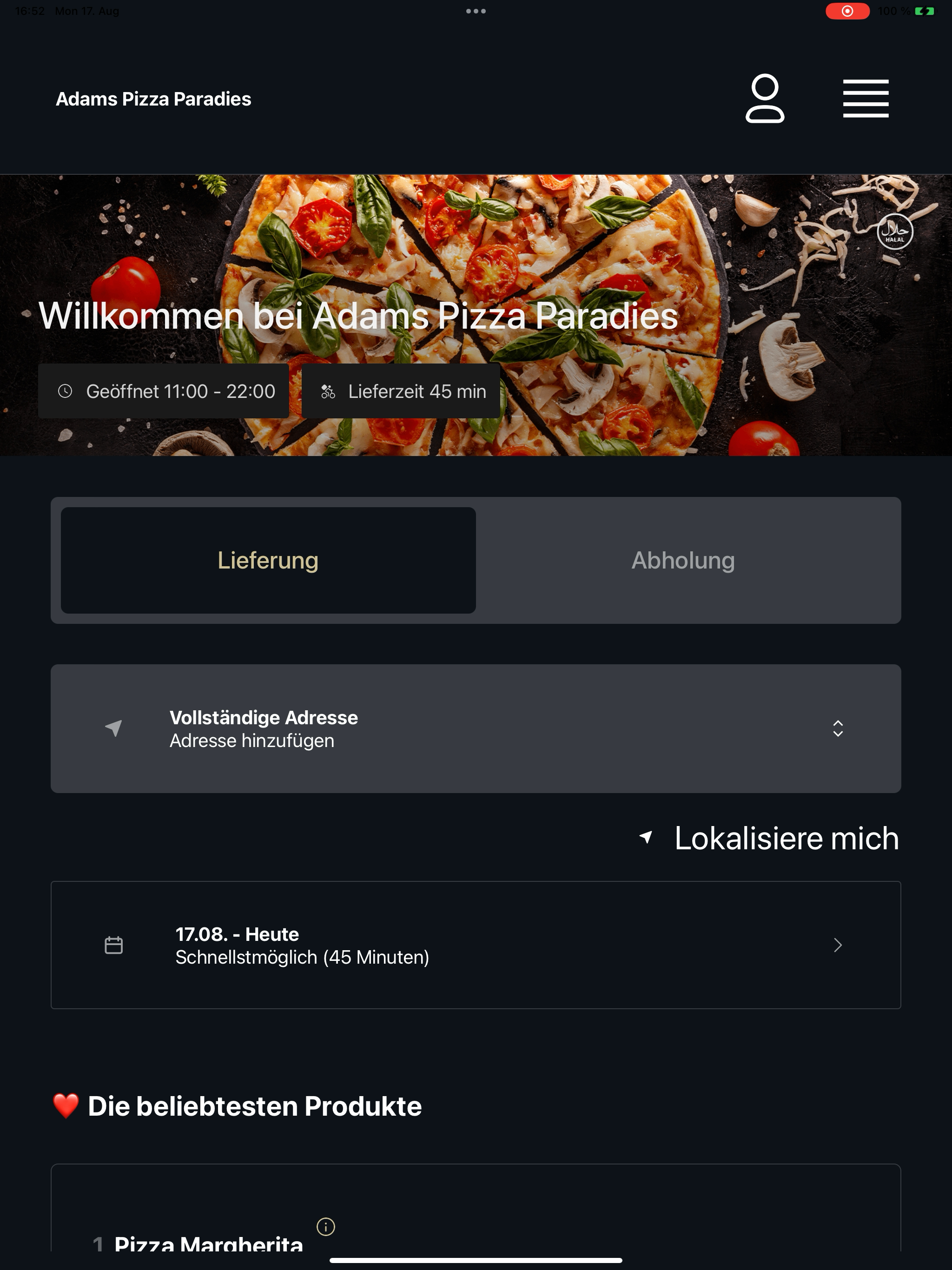 Adams Pizza Paradies screenshot 9