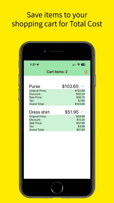 Percent Off - Sale Price Screenshot