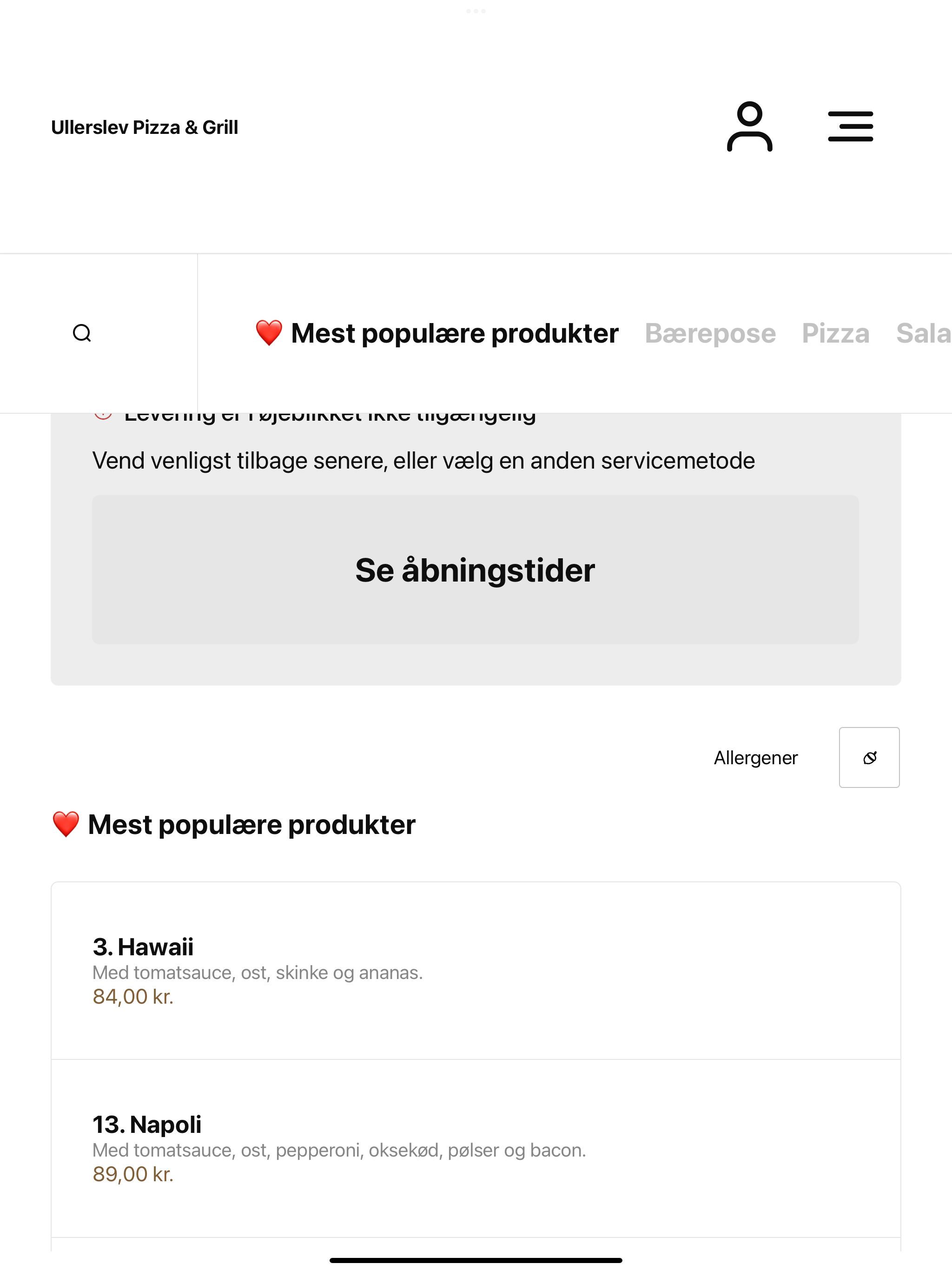 Ullerslev Pizza & Grill 5540 screenshot 7