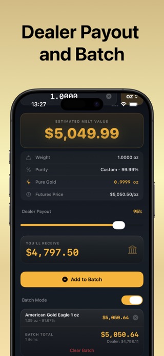 Melt Value Calculator Screenshot 2 of 5
