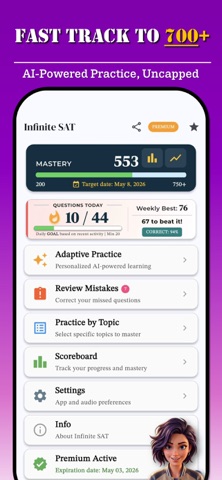 Infinite SAT & PSAT Math Prep Screenshot 6 of 10