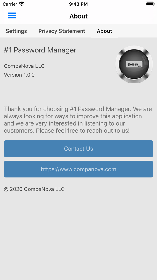 #7. #1 Password Manager (iOS) By: CompaNova LLC