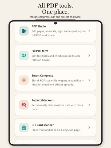 Papriva: PDF Converter iPad screenshot