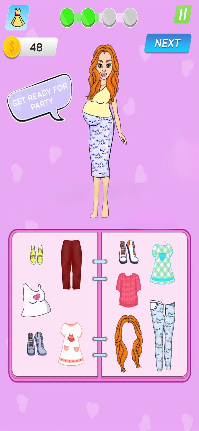 DIY Paper Doll Dress Up Game