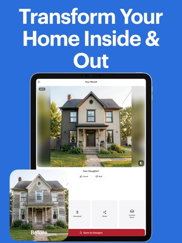 AI Room Design: Home Designer iPad screenshot