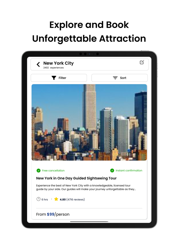 Travelfika: Hotels, Flights iPad screenshot 7 - Travel app