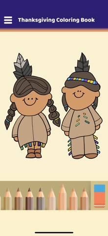Thanksgiving Coloring Book iPhone screenshot