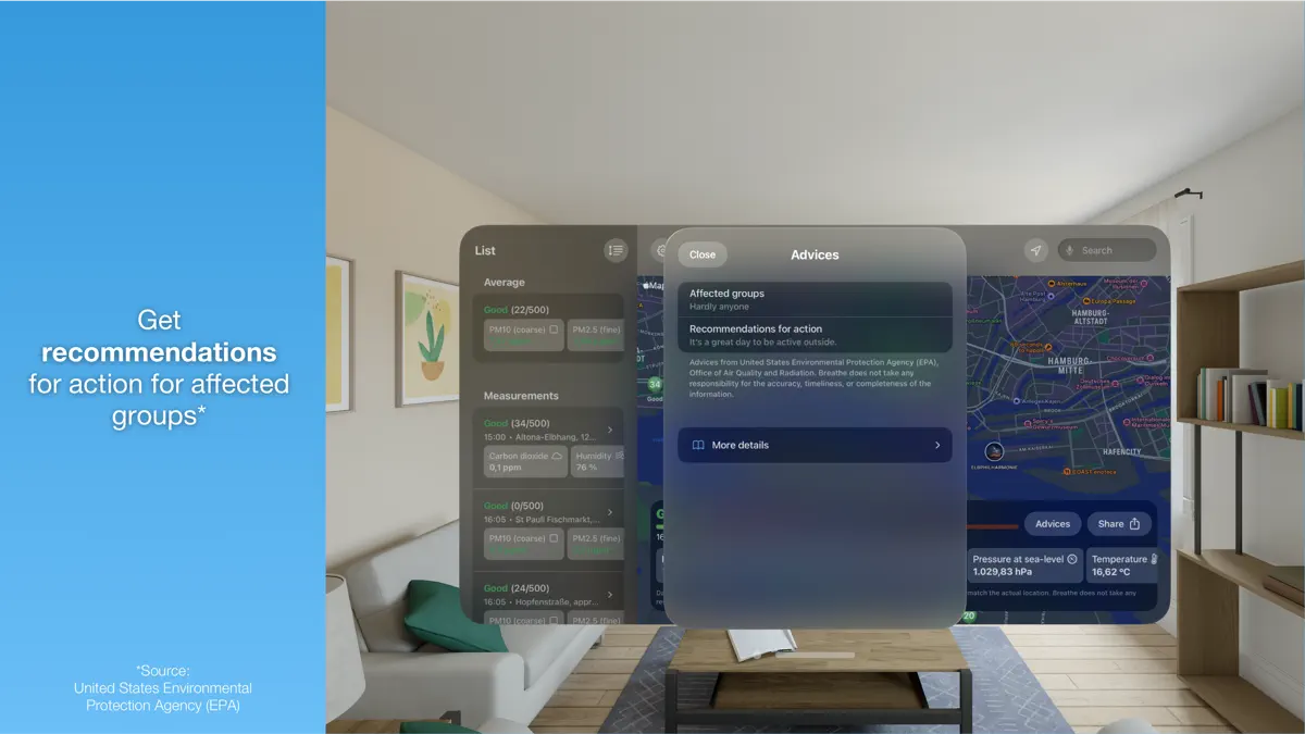 Breathe - Air Quality Monitor screenshot 2