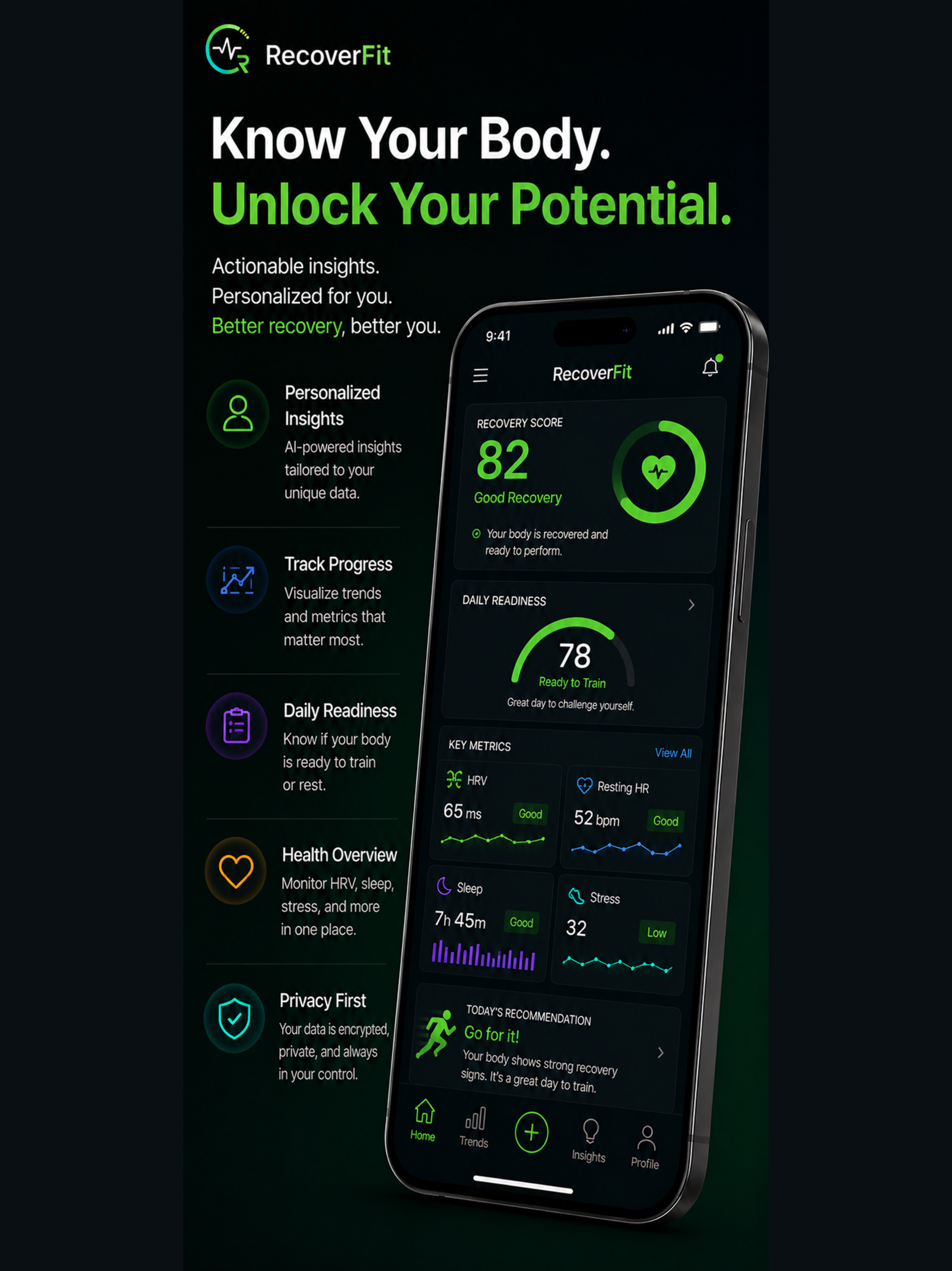 RecoverFit: HRV & Recovery screenshot 19