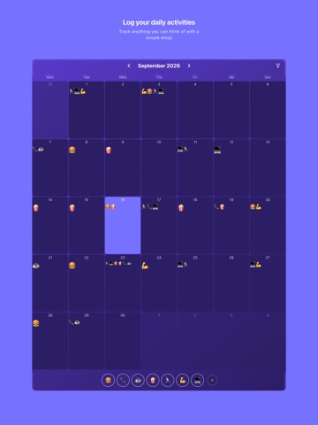 Mojical - The Emoji Calendar iPad screenshot