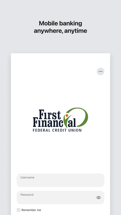 First Financial Mobile Banking Screenshot 1 of 5