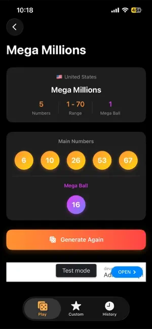Lotolys:Lucky Number Generator screenshot 1