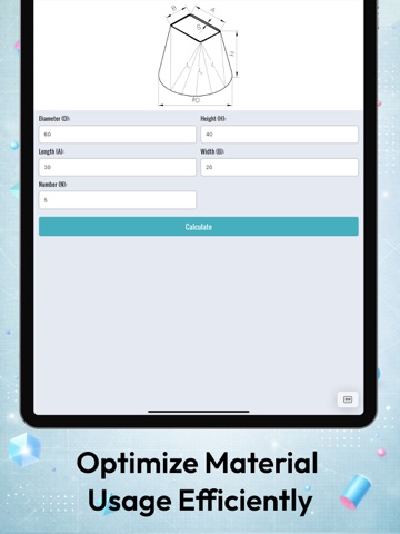 Flat Pattern Bend Calculator iPad screenshot