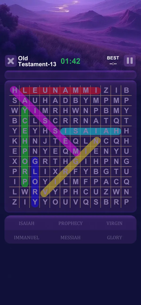 Screenshot #3 pour Bible Word Search Game Puzzle