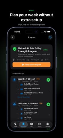 ActivAI: AI Workout Coach screenshot