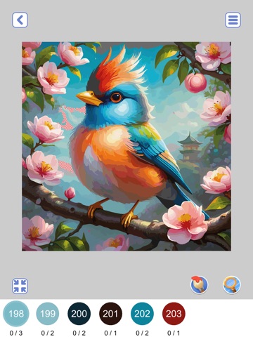 Oil Painting Paint by Number iPad screenshot