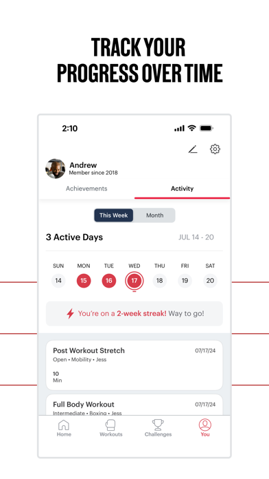 FightCamp Home Boxing Workouts Screenshot