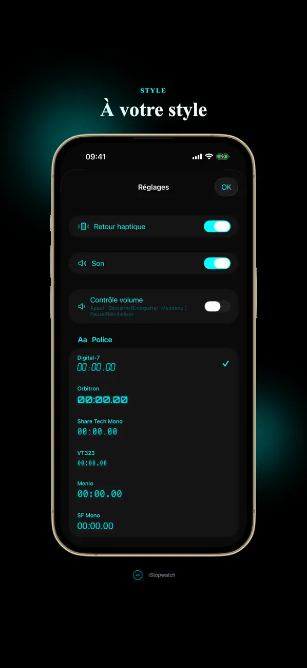 Screenshot #2 pour iStopwatch - Chronomètre LCD