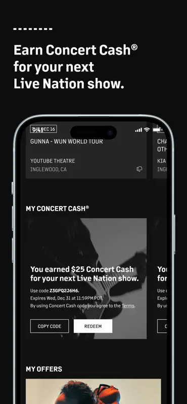 Live Nation – For Concert Fans screenshot 3 of 6