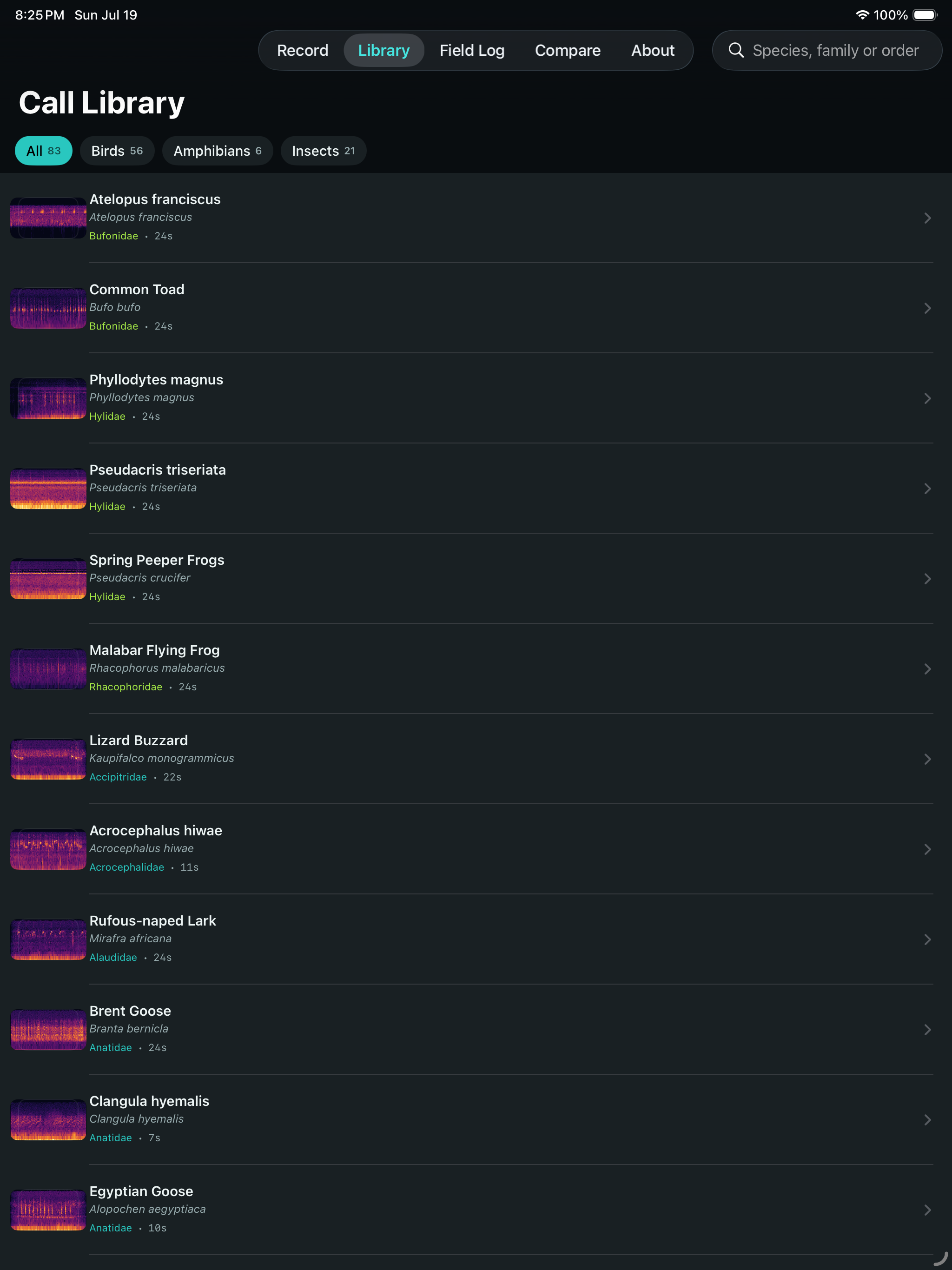 Biophony iPad screenshot 1 of 2