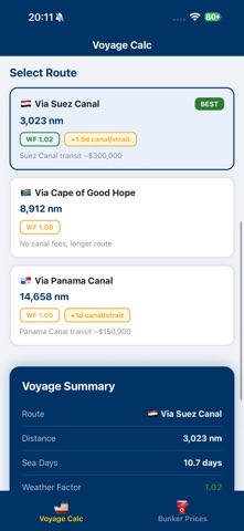 NaviCost Screenshot 3 of 4