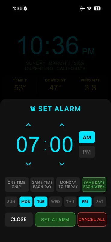 Alarm Clock and Weather screenshot 4 of 5