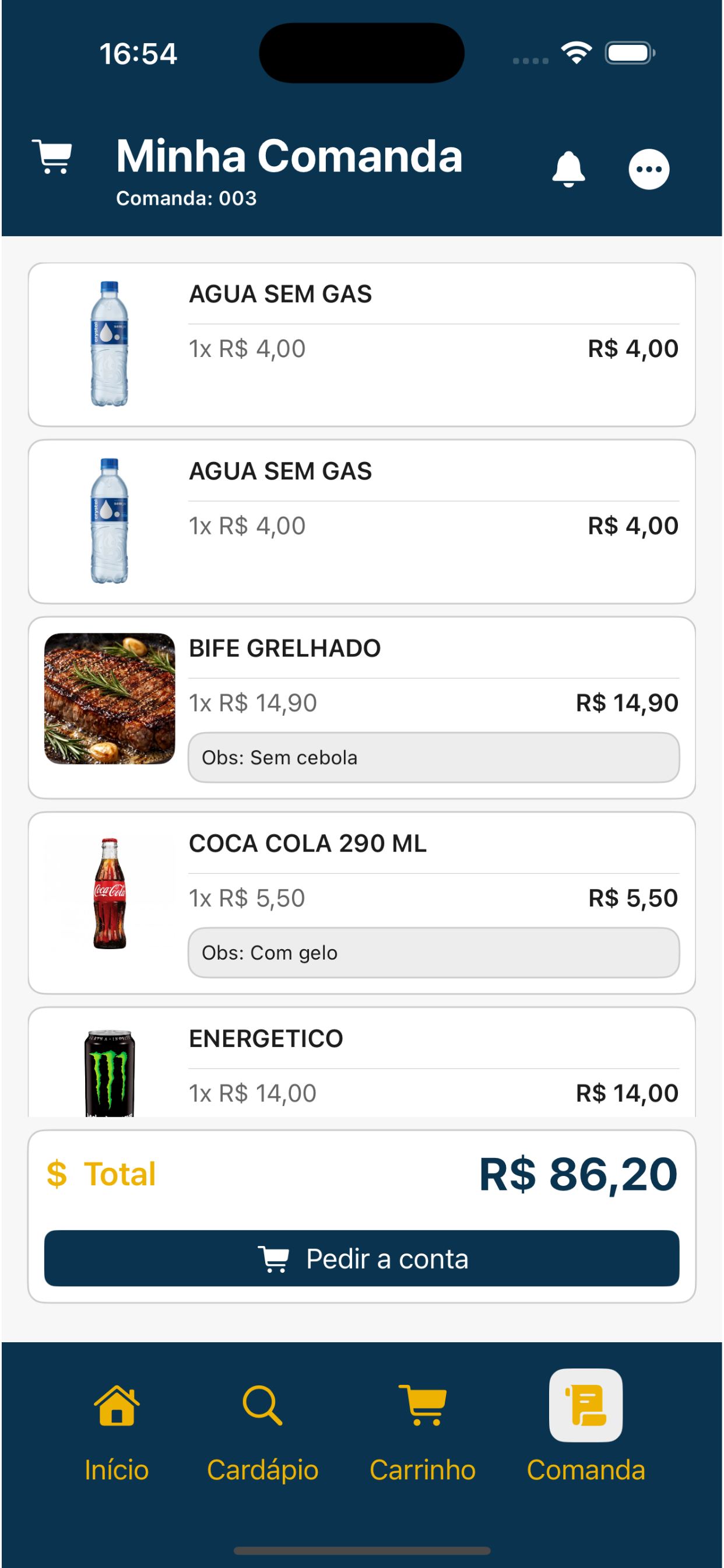 vGestorFoodClient screenshot 4