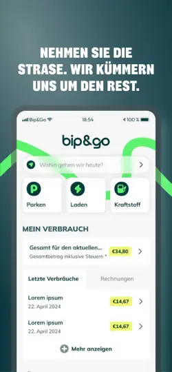 Screenshot von Bip&Go auf dem iPhone 2