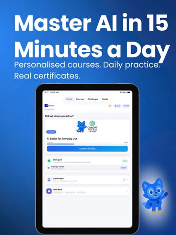 AI Courses: Daily AI Lessons iPad screenshot