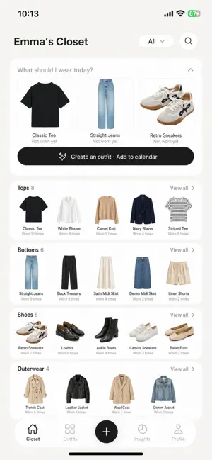Pocket Closet: Wardrobe screenshot 1