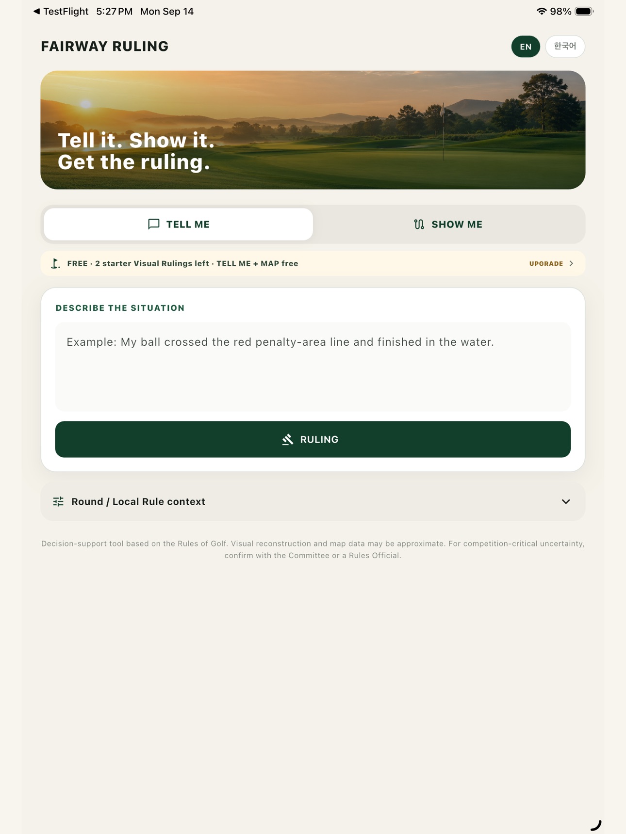 Screenshot 6 of Fairway Ruling
