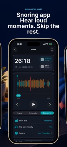 Sleep Recorder - Snore Clinic iPhone screenshot
