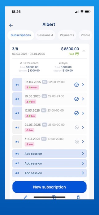 7Gym Admin Screenshot 3 of 4