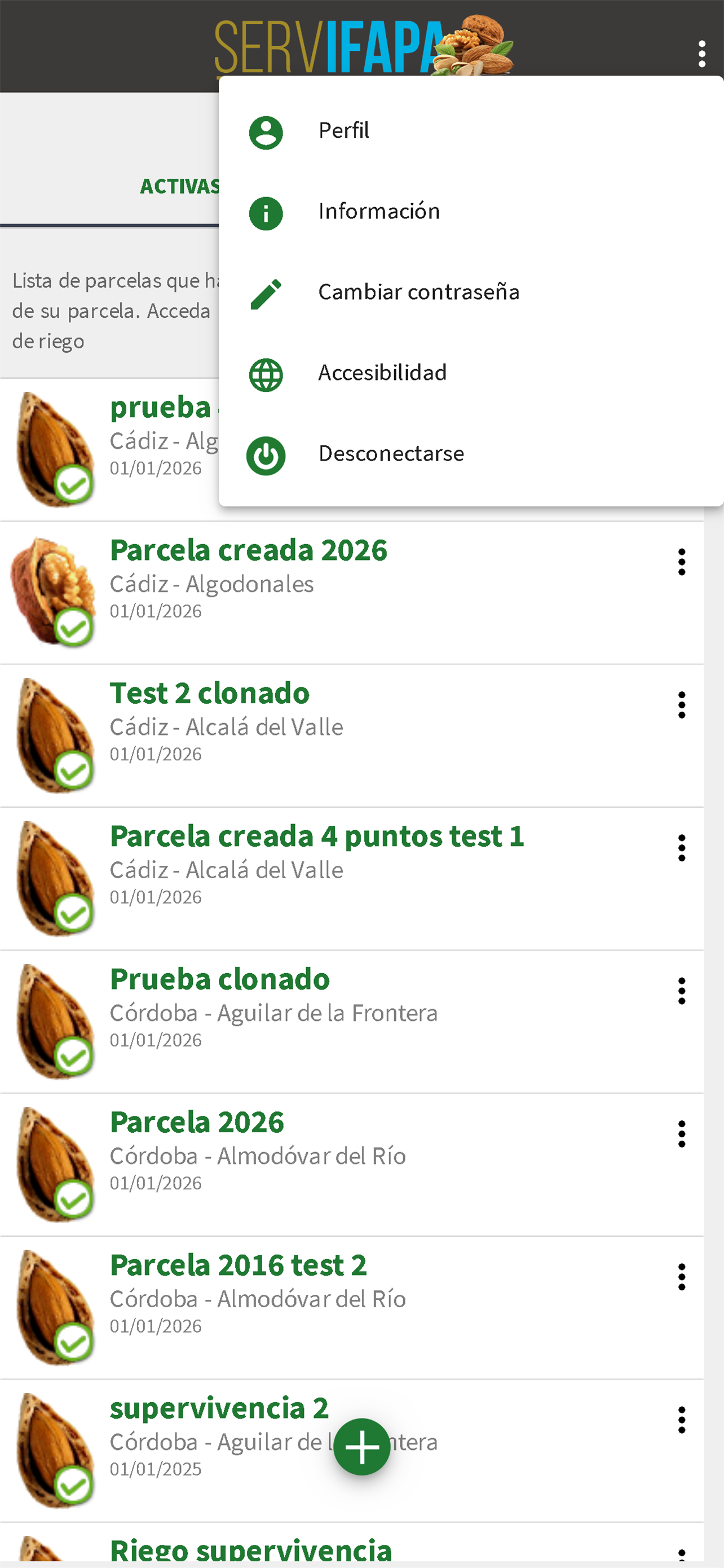 Riego FrutoSecos