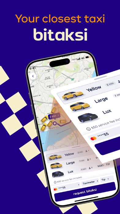 Screenshot 1 of bitaksi - your closest taxi! App