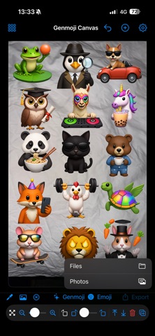 Genmoji Studio Canvas - Custom screenshot