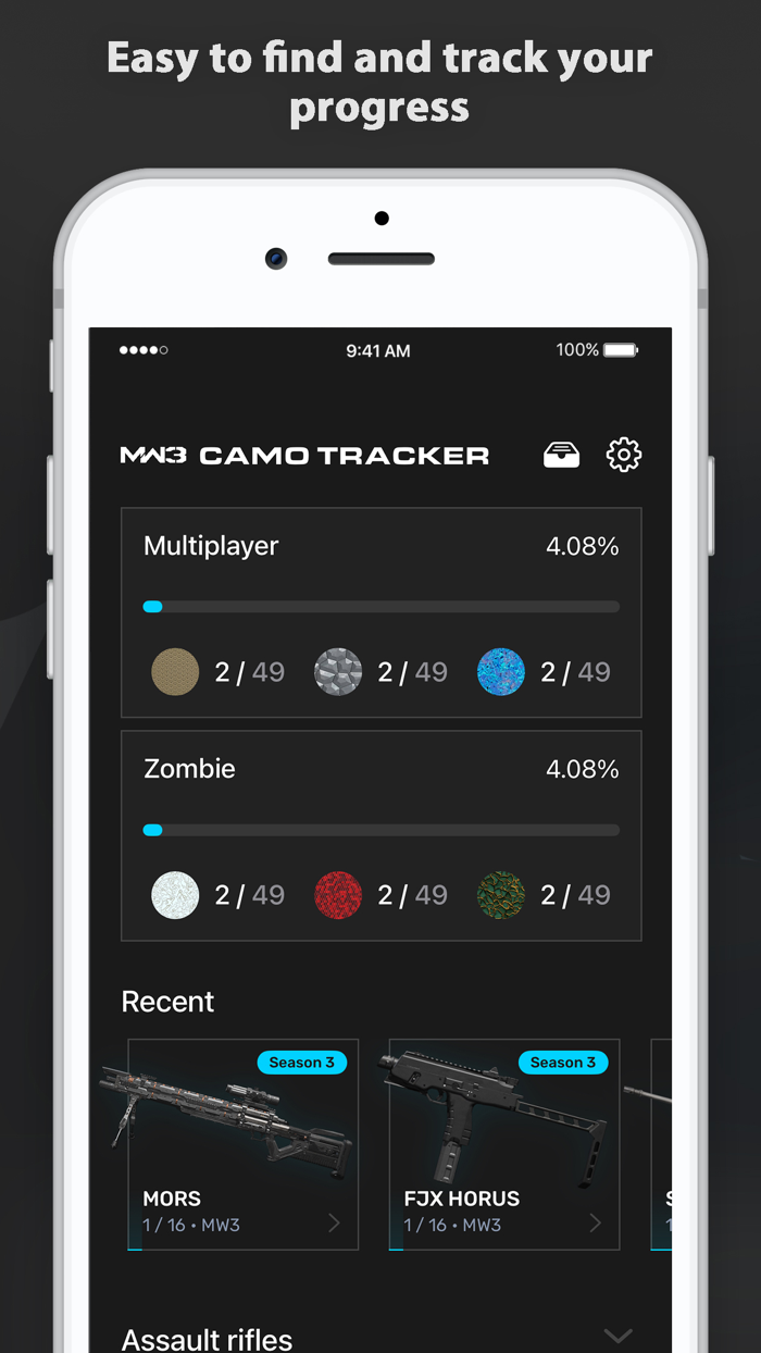 MW III Camo Tracker