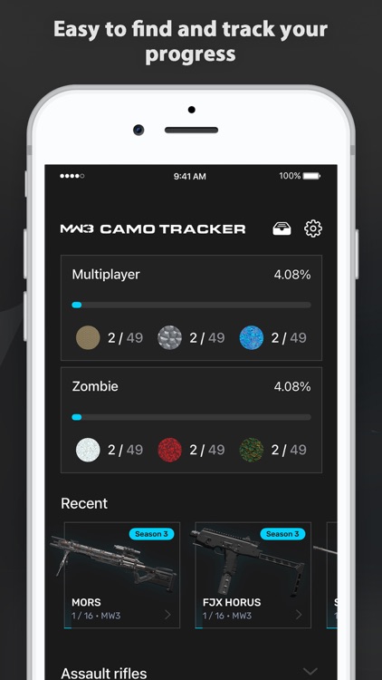 MW III Camo Tracker