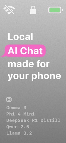 Cerebrux: Local AI Chat iPhone screenshot