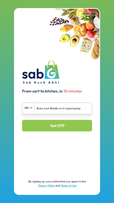 SABG: 10 Min Grocery Delivery Screenshot