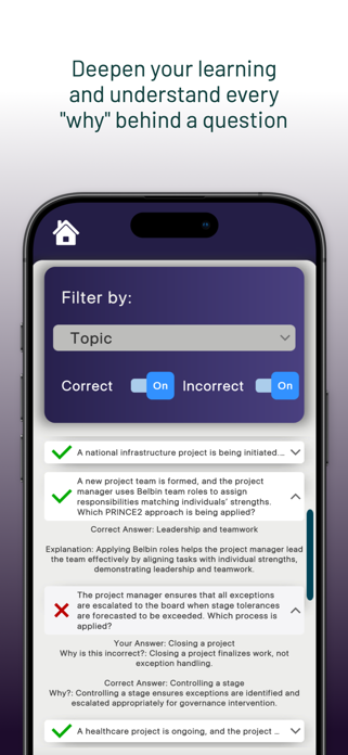 PRINCE2 Practitioner Exam Prep Screenshot 4 of 5