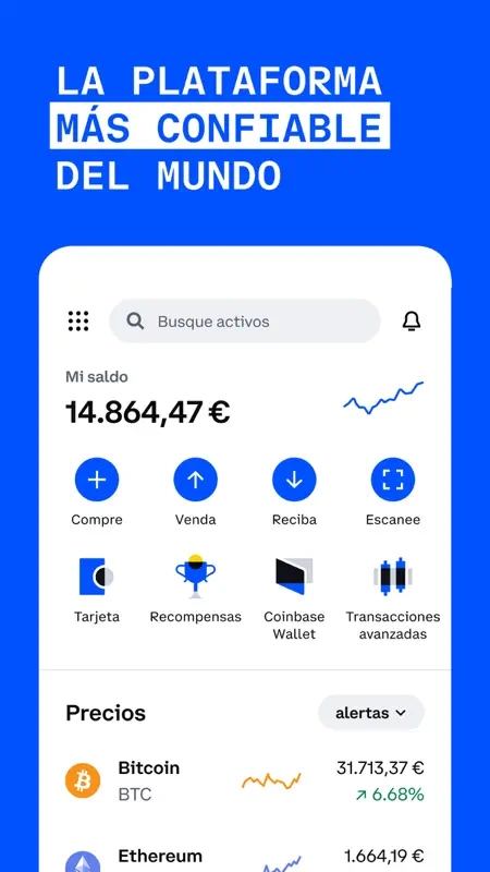 Coinbase: Compra BTC, ETH, SOL screenshot 2 of 6