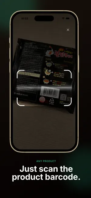 Moya - Korean Food Scanner screenshot 2