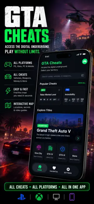 All Cheat Codes for GTA Games screenshot 1